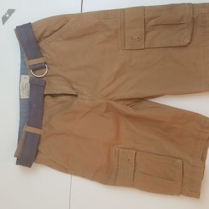 Boys Dark Khaki Cargo Pants